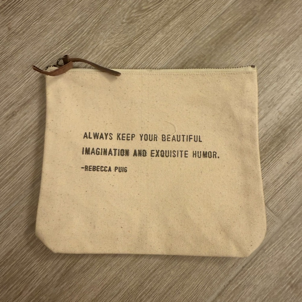 Sugarboo Quote Pouch - Cream